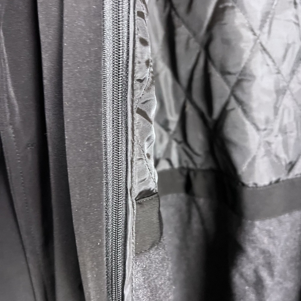 Viero Richi Men's Long Rain Overcoat Hooded Lined Black Size 42R - Picture 12 of 16
